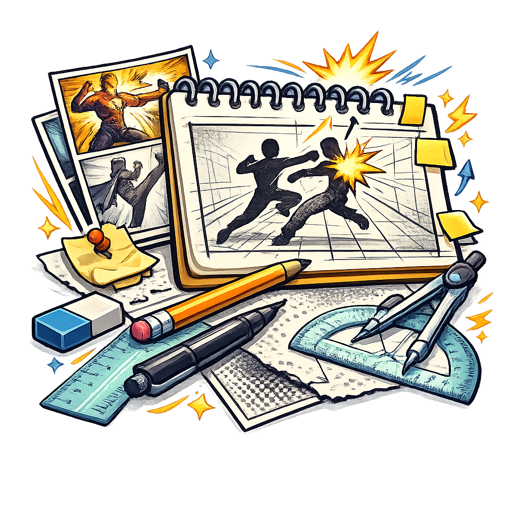 Action Scenes & Fight Composition Guide